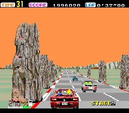 16 بت محرك الكمبيوتر HU-CARD: OUT RUN (الإصدار الياباني!!)