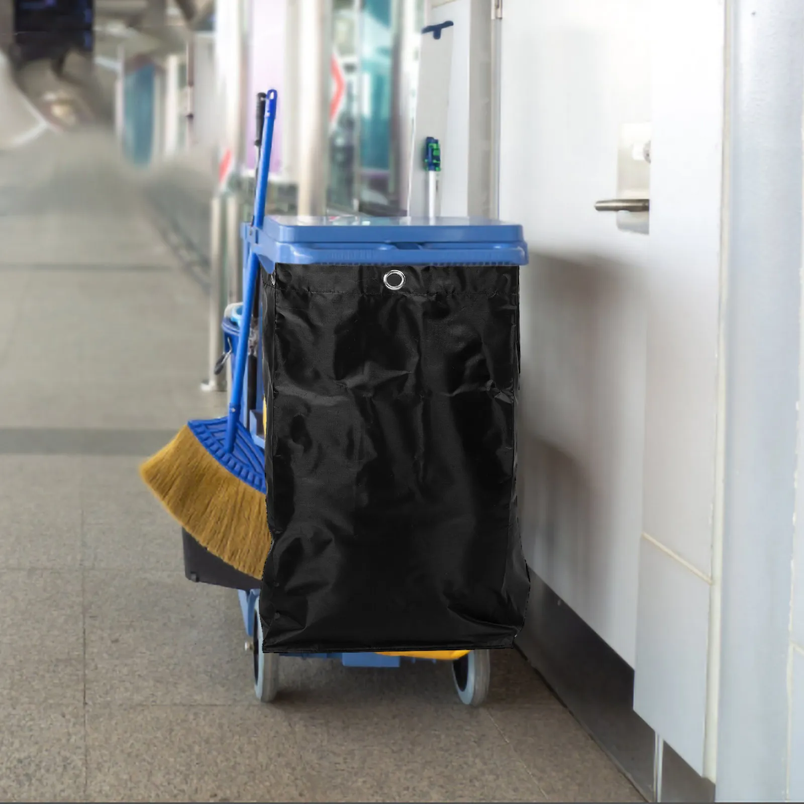 Replacement Janitorial Bag Large Canvas Cleaning Cart Bag for Housekeeping Cart Storage Cleaning Supply Janitorial Bags