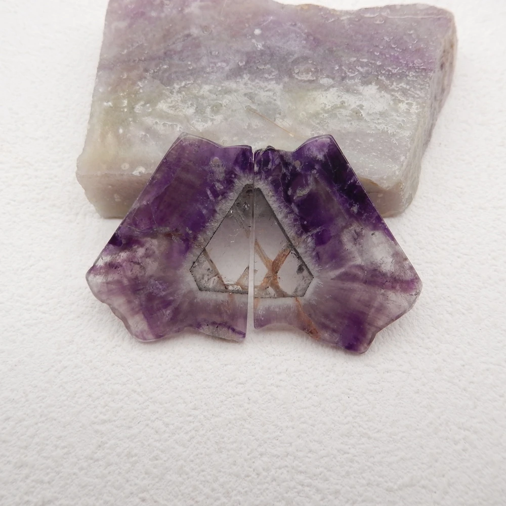 

Natural Amethyst Nugget Earrings for Women, Semiprecious Stone Earrings,High quality gemstone Beads for Jewelry Making