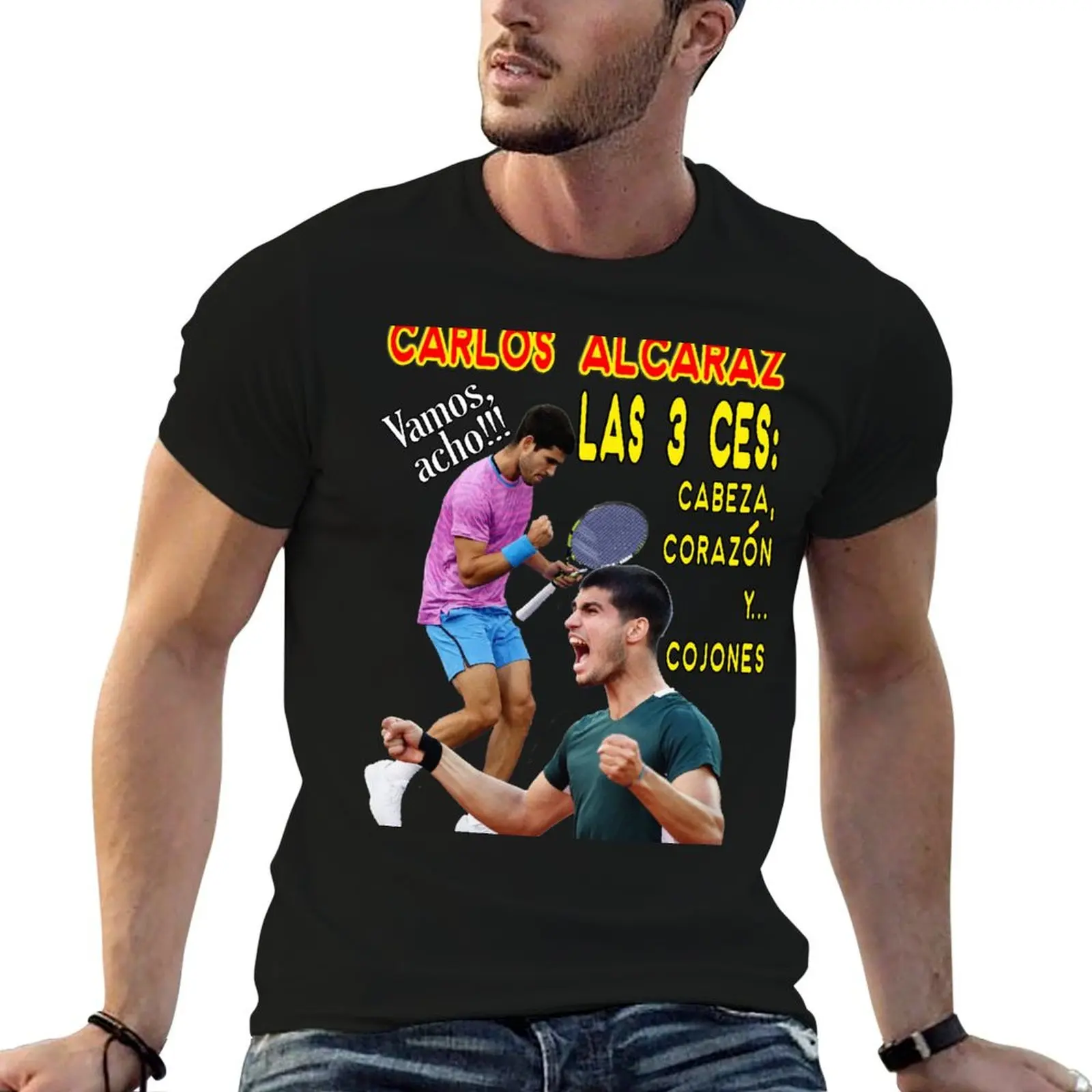 The three C's of Carlitos Alcaraz T-Shirt baggy shirts anime clothes sweat shirts, men