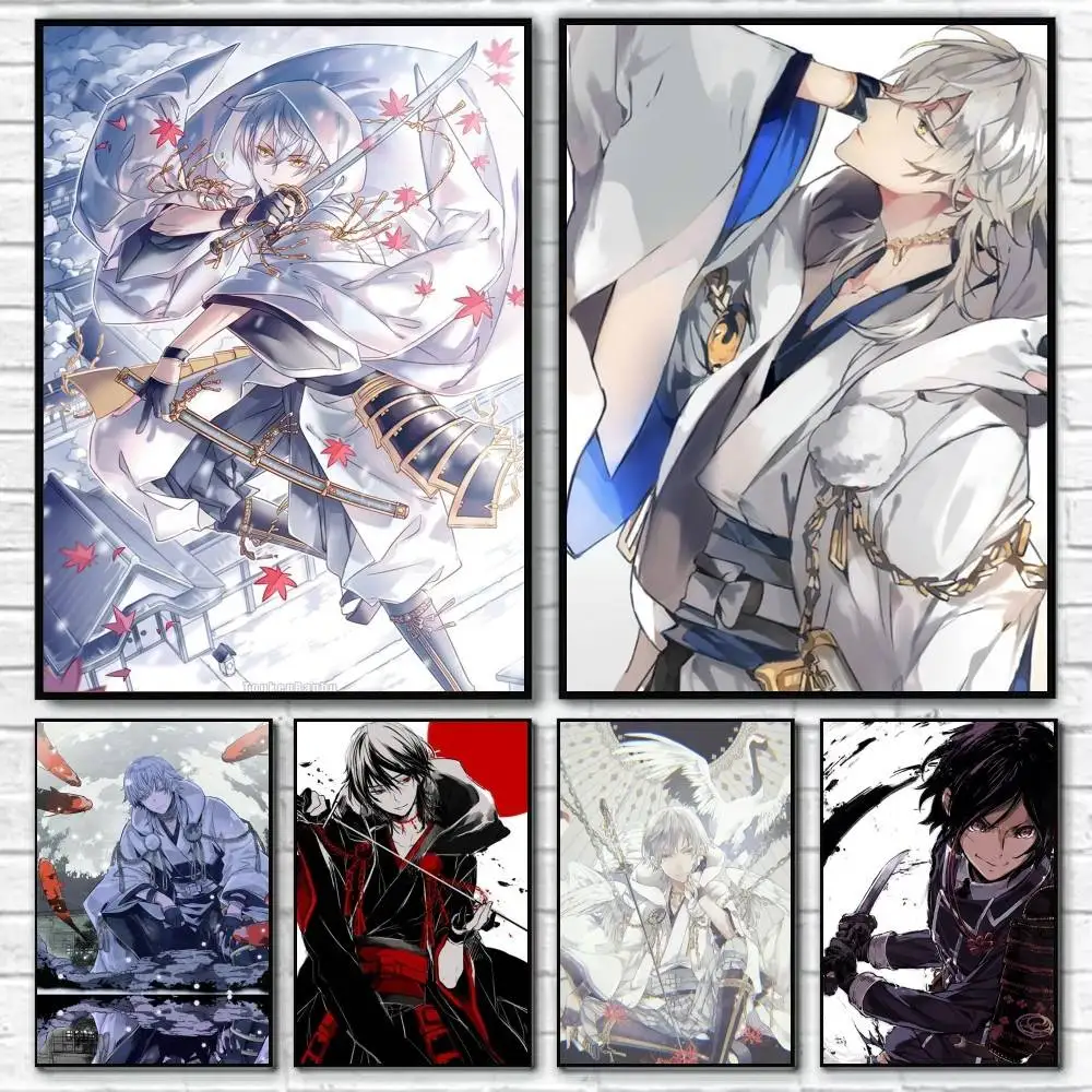 Touken Ranbu Game  Anime Character Poster HD Print Wall Art Home Decor