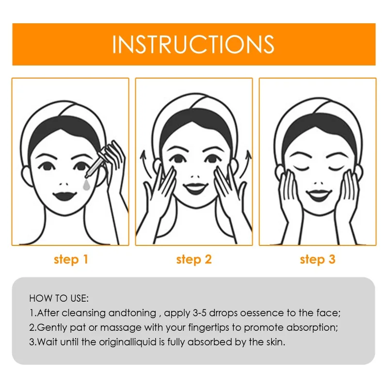 1-4PCS Kurkuma Essentie Olie Verstevigende Hydraterende Gezichtsolie Zachte Huidverzorging Voedende Hydraterende Behandeling voor Lifting Huid