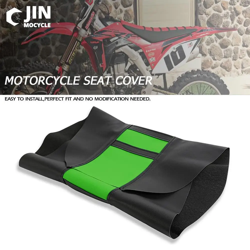 

Motocross For Kawasaki KLX 125 150 140 400 SR 650R KDX200 250 KLE KX F VERSYS X250 Enduro Ribbed Leather Gripper Soft Seat Cover