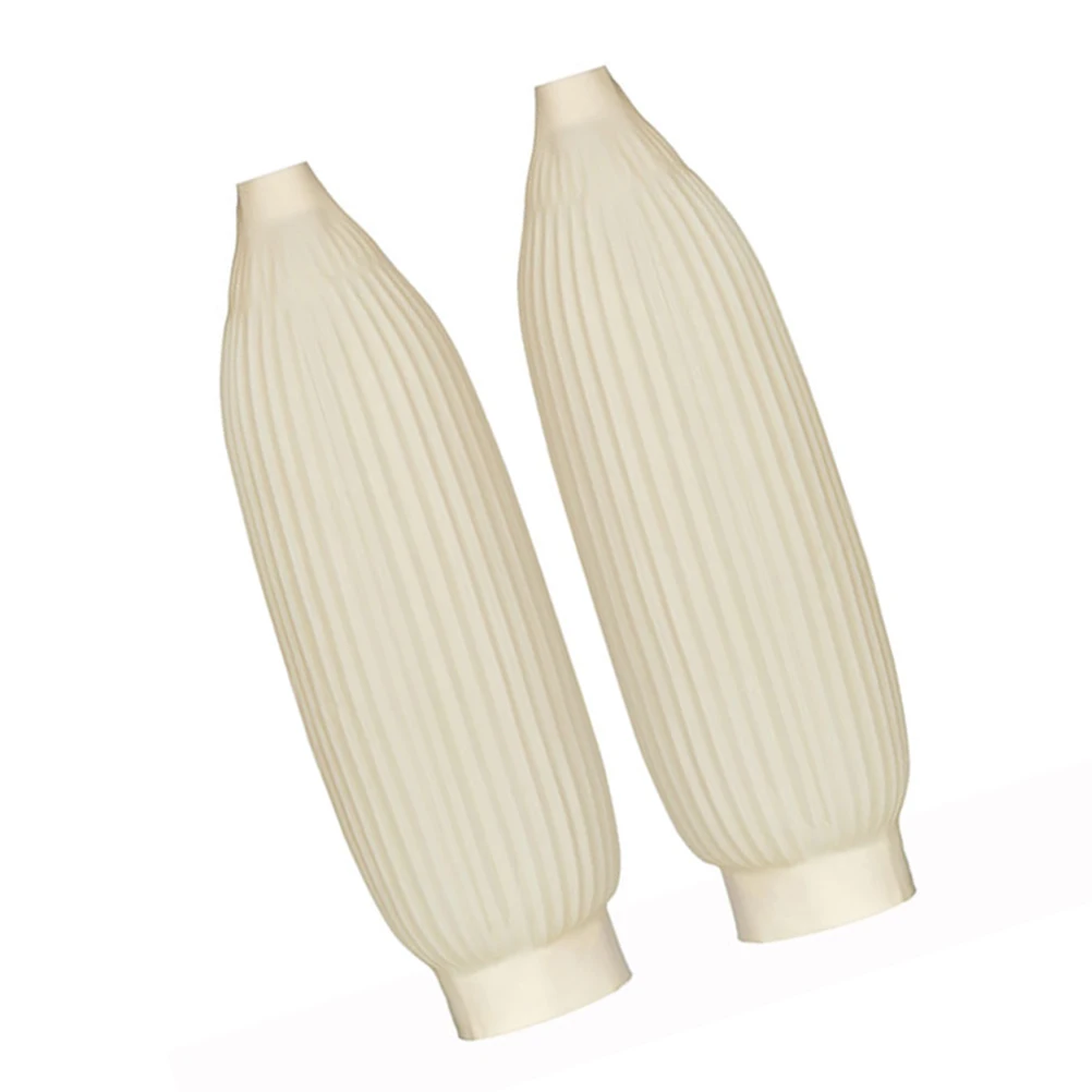 

1 Pair Oversleeve Useful Oilproof Arm Sleeves Covers Kitchen Cleaning Tool for Home Daily Use (White, 40cm)