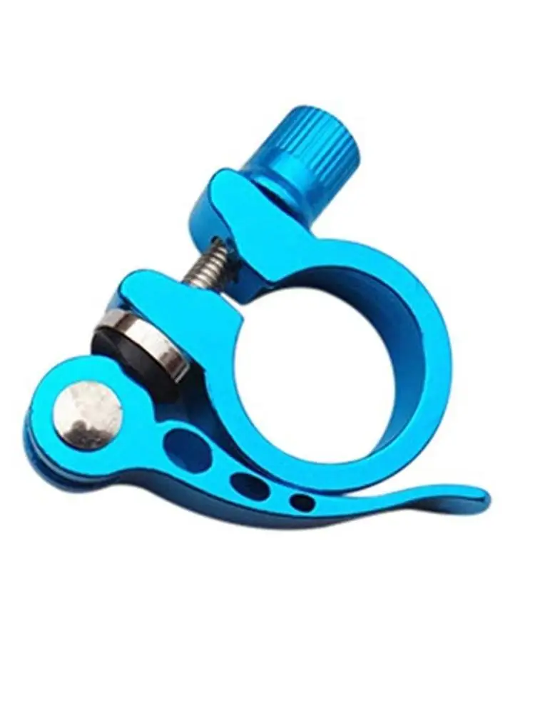 AliExpress NONE Aluminium Alloy Bike Seat Clamp 5 Colors Ultralight Seatpost Clamp 25.4/28.6/31.8/34.9mm Quick Release Mountain MTB BMX Cycling