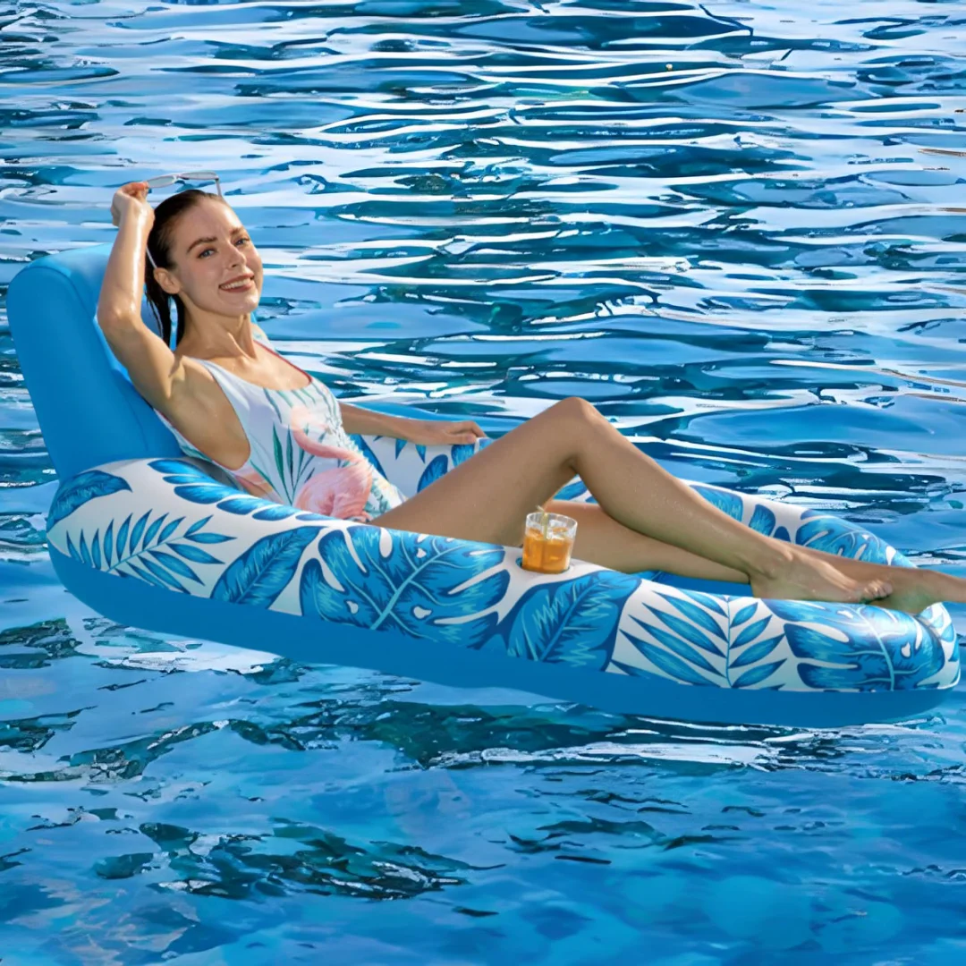 Galleggiante gonfiabile per piscina per adulti - Galleggianti per piscina Lettino Galleggianti Zattera Sedia galleggiante Galleggianti per piscina Lago Lounge Floa