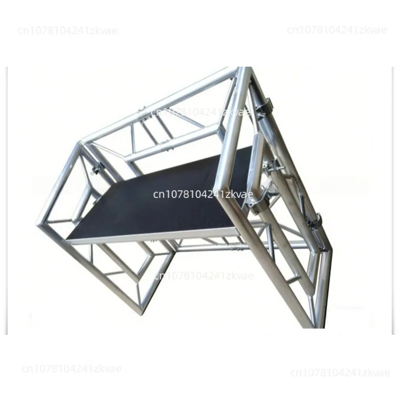 Portable DJ Booth Foldable Bar Counter Aluminum Alloy Display Stand Nightclub Stage Mobile Workstation Event Furniture