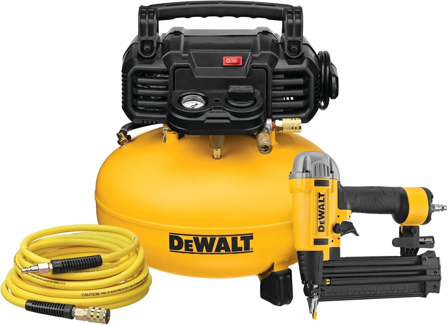 

6 Gallon Portable Air Compressor, 165 PSI Max Pressure, Quiet Operation for Long Tool Use