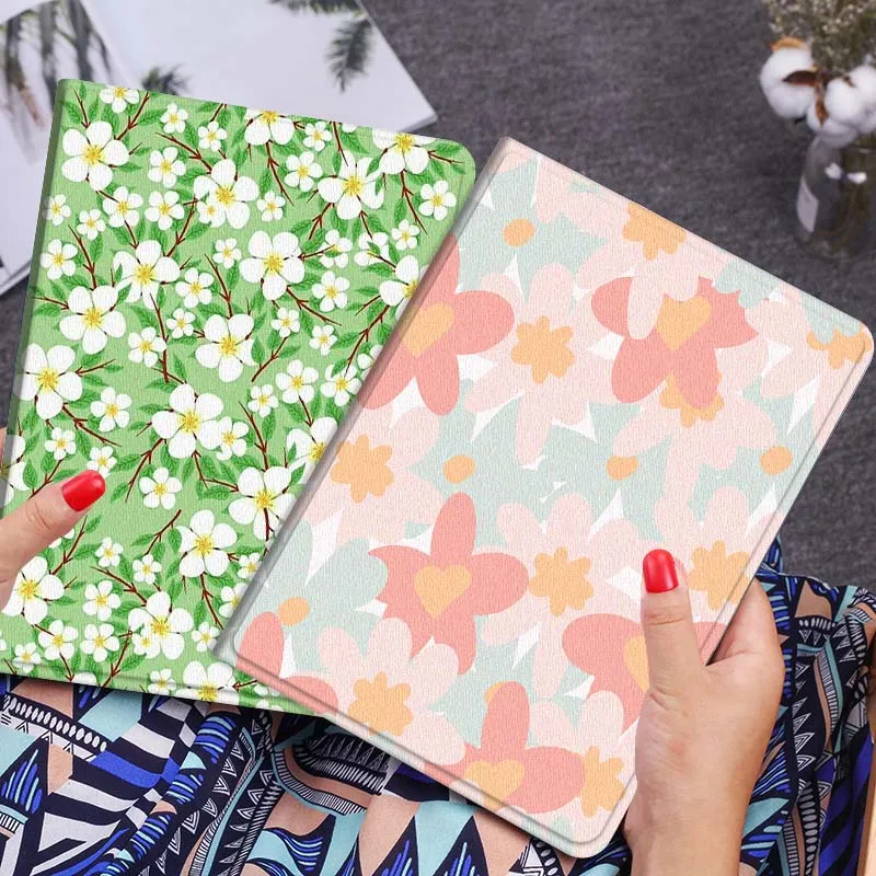 

Чехол для планшета с мультяшным цветочным узором для Lenovo Xiaoxin Legion Pad Tab Pro GT Y700 Gen4 2 11 P11 M10 K10 3rd Plus Gen