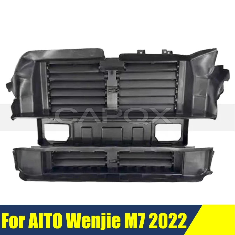 

Передний бампер, маска-гриль для AITO Wenjie M7 2022, хромированная решетка радиатора, средняя сетка, гоночные грили, авто решетка