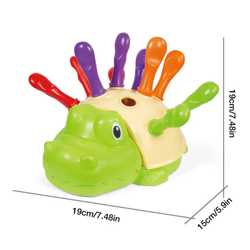 Crocodile Sorting Toys Crocodile Hedgehog Educational Fine Motor Game Toy Set Multifunctional Learning Educational Sorter Toy