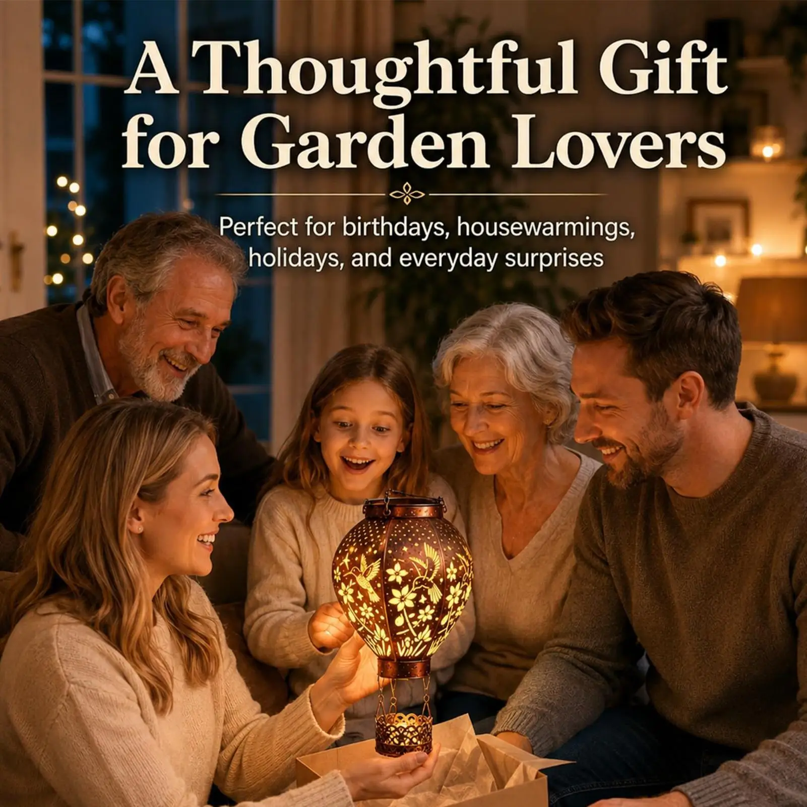 

Solar Hot Air Balloon Lantern With Flame Metal Waterproof Hummingbird And Mushroom Light Hot Air Balloon Decorations For Patio
