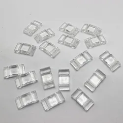 100pcs  Transparent Acrylic Flat Square Spacer Beads 18x9mm Two Hole for Jewelry Making DIY Bracelet Necklace Craft