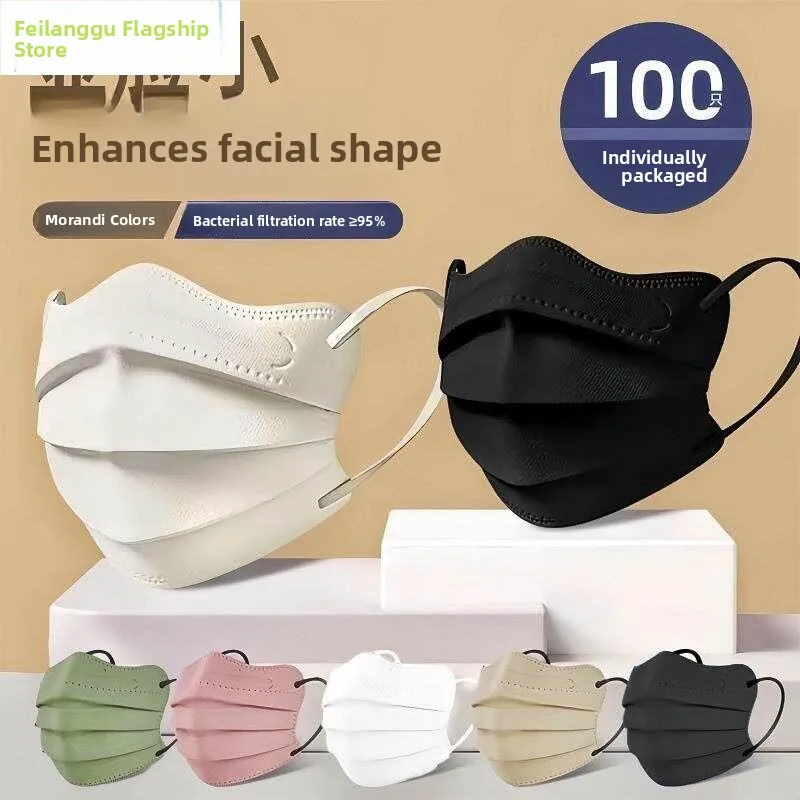 女性用3dマスク-防塵-通気性-顔痩せ効果-目尻保護-春夏-おしゃれ-フェイスマスク-不織布