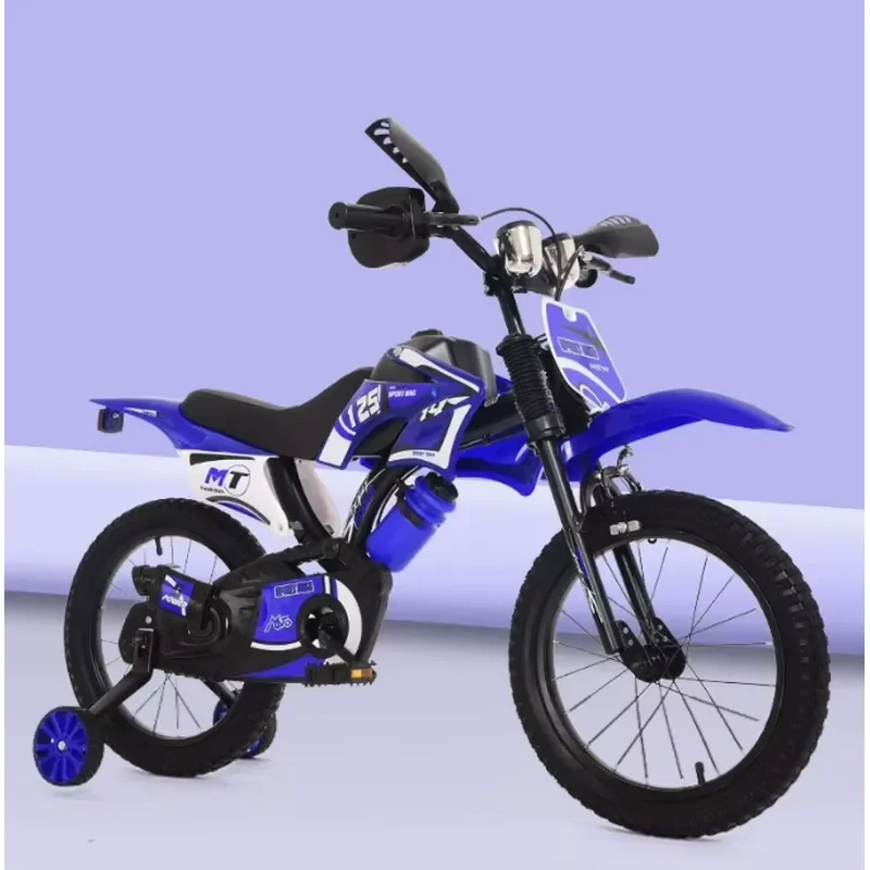 for Moto Children 12 Inch 16 Inch Baby Bicycle For 3 Year Old Kids Steel Fork Material Brake Line Factory Wholesale Stroller view 5