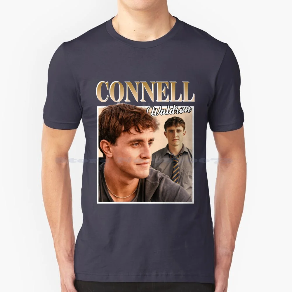 Connell Retro T Shirt 100% Cotton Tee Paul Mescal Normal People Book Daisy Edgar Jones Love Ireland Reading Tv Show Romance