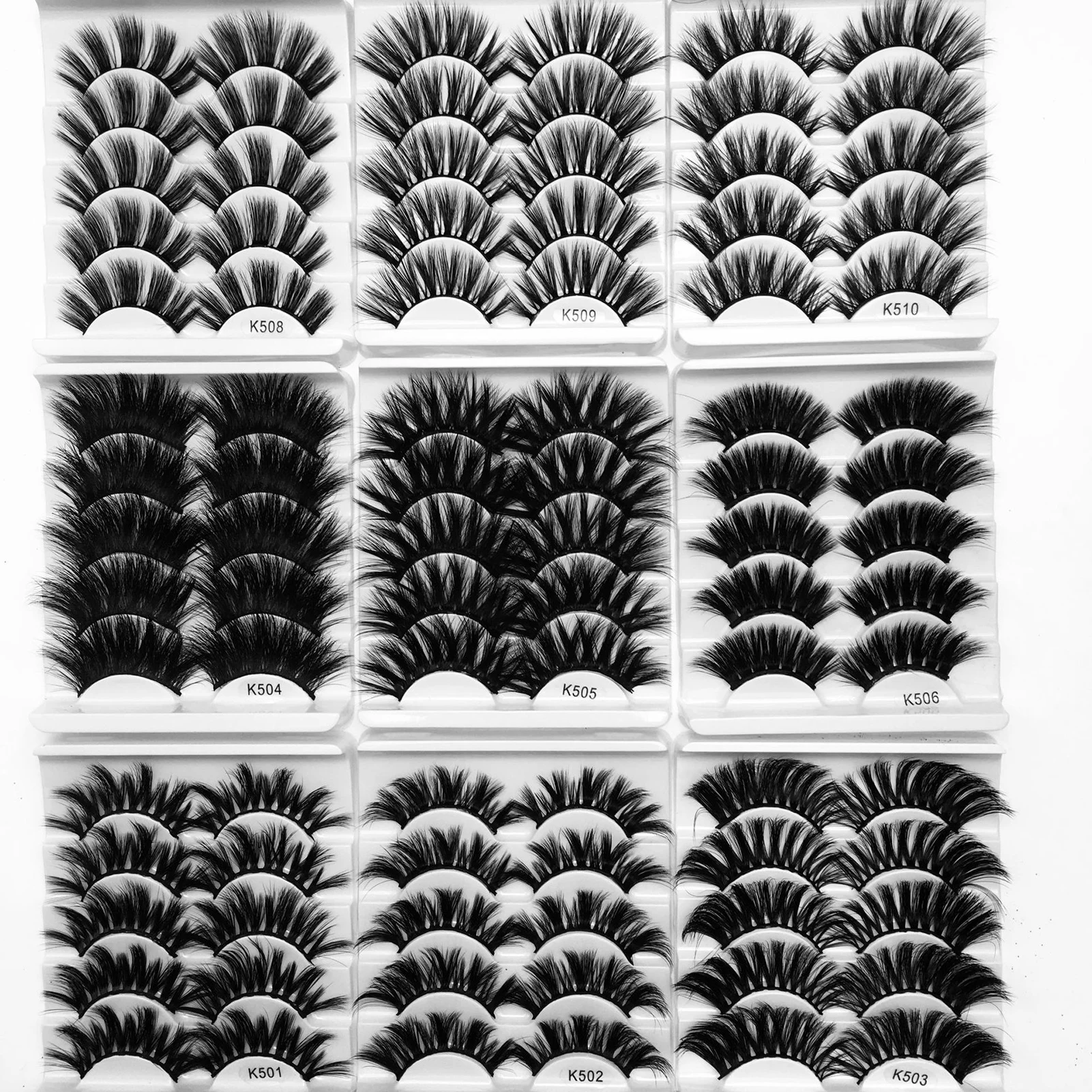 5 pares 8d individuais lash extensões multicamadas bushy bem-bedded cílios cosplay maquiagem diy cílios