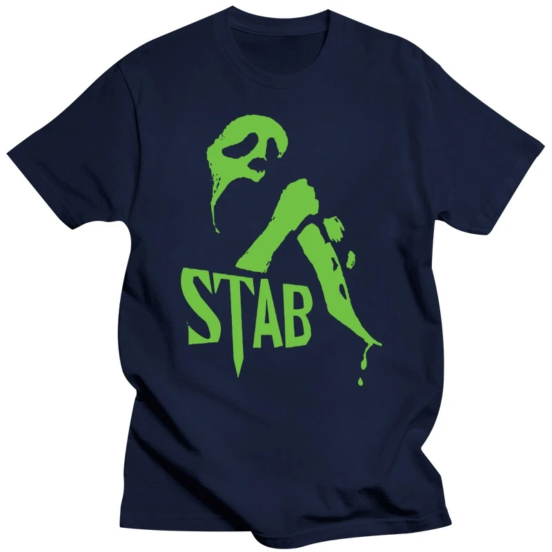 351 Stab mens T-shirt film movie scream scary 90s slasher flick costume funny Male Hip Hop funny Tee Shirts cheap wholesale