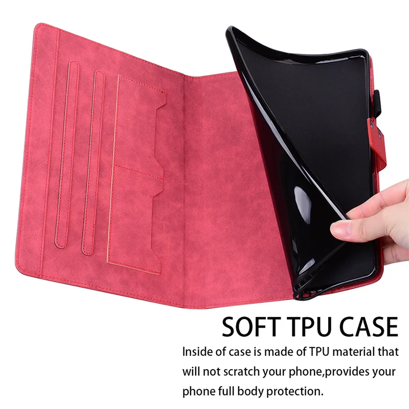 Imagem -05 - Livro de Couro Estilo Fold Suporte para Samsung Galaxy Tab E-book Tablet pc Capa Case a9 8.7 X110 X115 a9 Plus 11