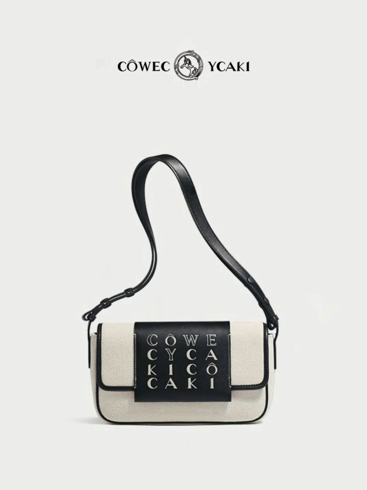 【 Official Authentic 】Original Cowec Ycaki Niche Zither Score Bag, Shoulder Bag, Underarm Bag Crossbody Bag Handbag