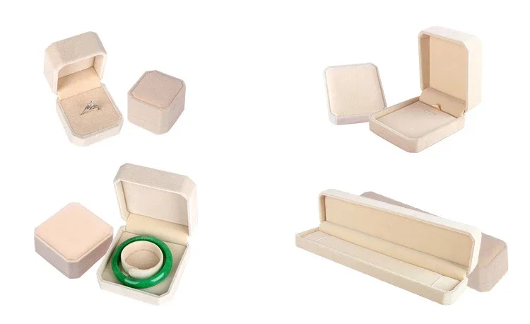 10 Colors Velvet Carrying Case Gift Box For Jewelry Making Ring Necklace Earrings Bracelet Holder Display Packaging Supplies