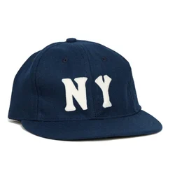 Vintage American Clean Fit Simple College Style Wool Baseball Cap round Top Flat Brim Thickened Summer Casual Lettering Unisex