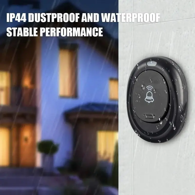 المنزل جرس الباب اللاسلكي ترحيب صديق جرس الباب الذكي 100 متر لمسافات طويلة 36 أغنية التيار المتناوب المكونات في نموذج أجراس الباب