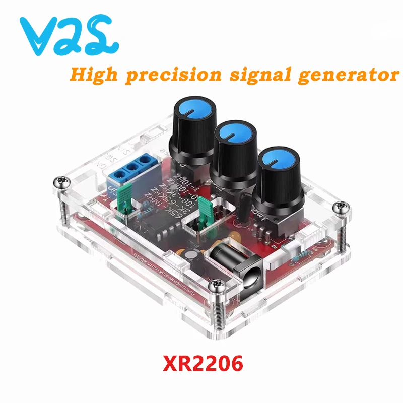 XR2206 Высокоточный генератор сигналов DIY Kit Синусоидальный треугольник Квадратные волны 1 Гц 1 МГц Диапазон частоты Регулируемая частота