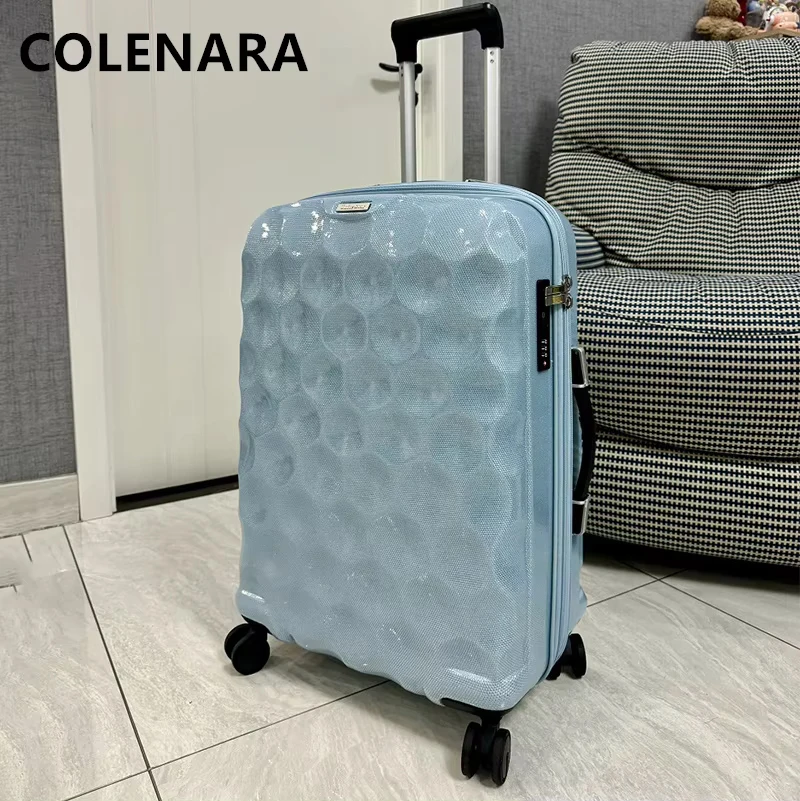 COLENARA Travel Luggage ABS + PC Boarding Box Large Capacity Trolley Case 20