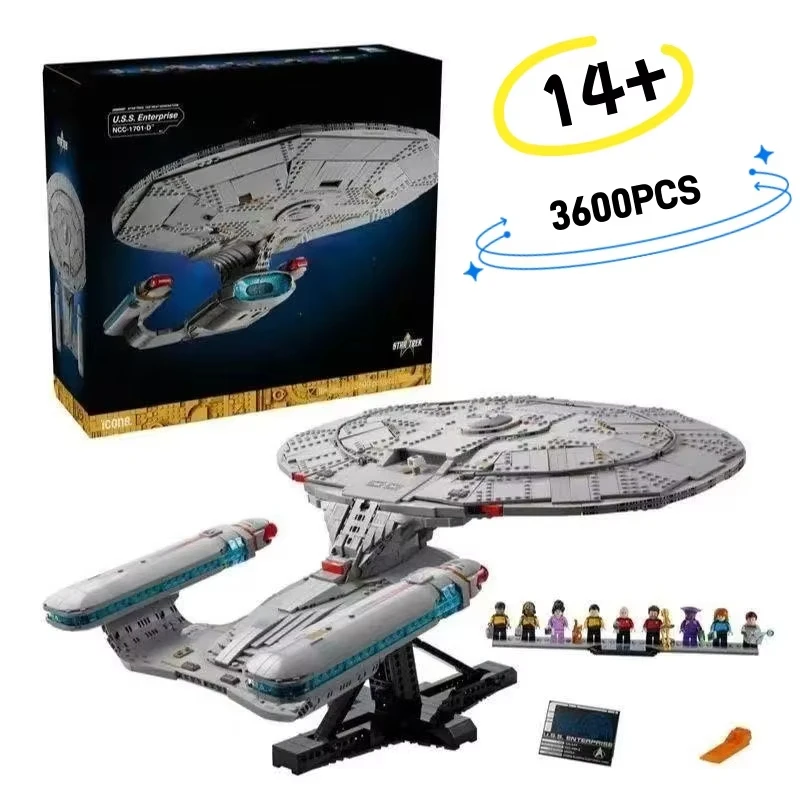 

3600pcs Star Trek Enterprise Spaceship Building Block Toy Decoration Moc 10356 is suitable for gifts