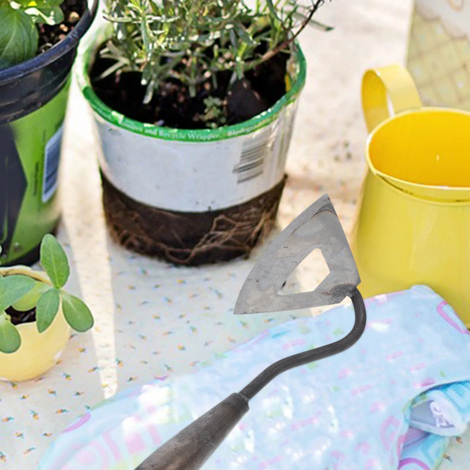 Multifunctional Hollow Hoe Garden Tool Lightweight Compact Design for Efficient Weeding Planting Cultivating Small Garden Hoe