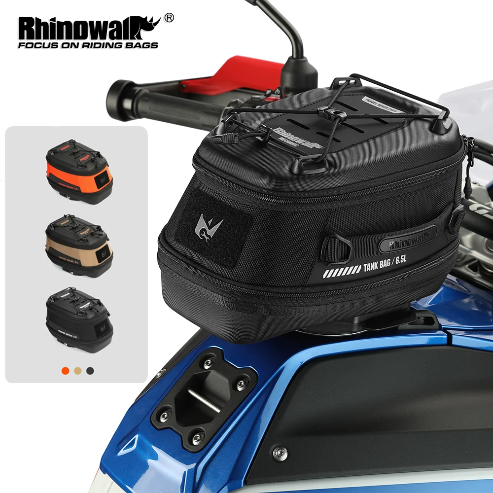 Rhinowalk Motor Magnet Tank Bag Dry Waterproof 6.5L Quick Realease Anti-theft Pack Box For BMW KTM Beneli HONDA CFMOTO DUCATI