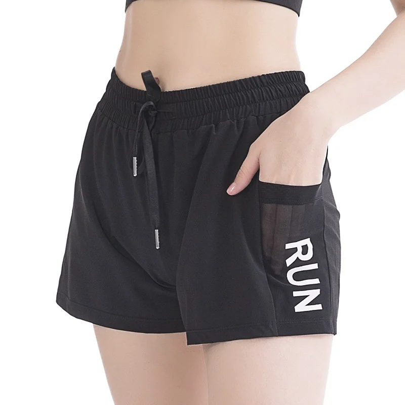 Sports Shorts Women\'s Loose RUNning Fitness Anti-running Fast Drying High Waist Leisure Yoga Shorts Run