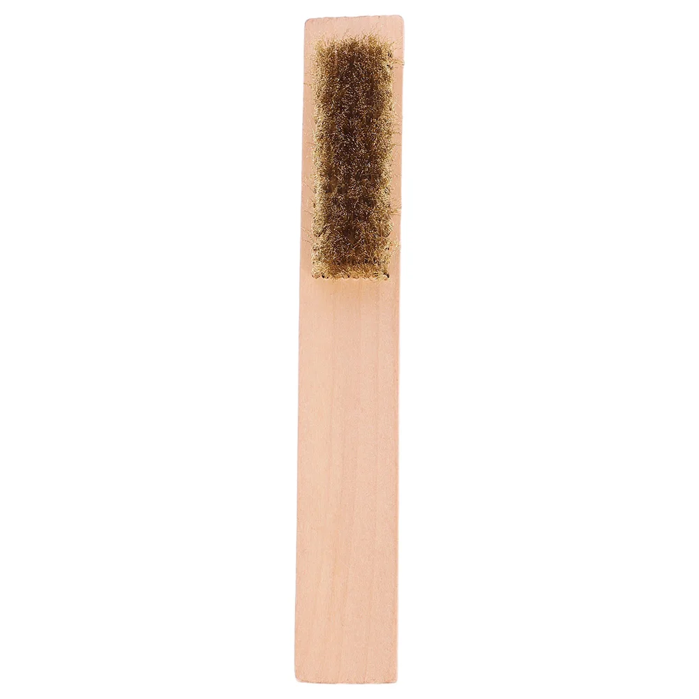 

1Pcs 8 Rows Copper Wire Wooden Handle Snowboard Wax Brush Easy To Store Lightweight Ski Wax Removal Tool For Skateboard