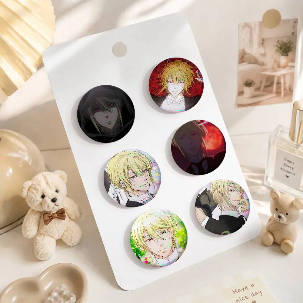 A-W-William J-James-s Moriarty Tinplate Brooch Figure Icon Badge Handmade Brooches For Backpack Clothes Decoration