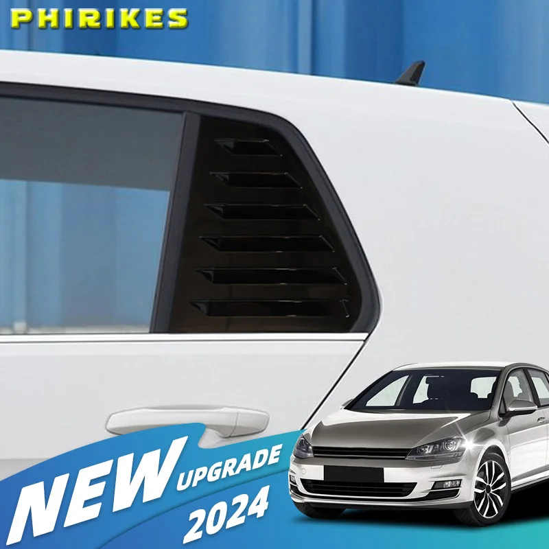 

Накладки-жалюзи на задние боковые окна, дефлекторы, наклейки, аксессуары для автомобилей Volkswagen Golf 7 MK7 7.5 GTI GTD R R-Line 2013-2020