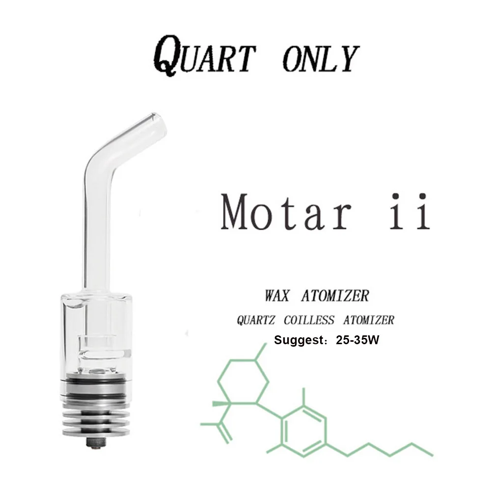 Longmada Motar V2 Camera per atomizzatore di cera Bobina al quarzo Concentrato Serbatoio in vetro per 510 thread Box Mod Kit vaporizzatore a base di