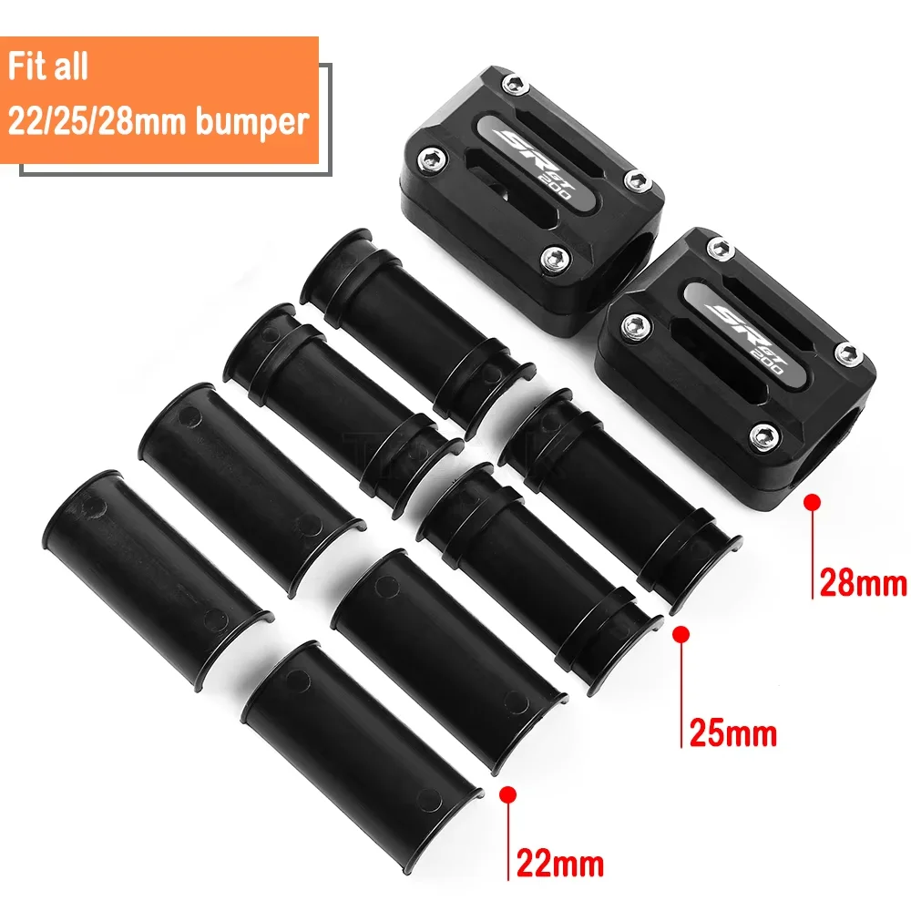 Motorcycle Engine Crash Bar Protection Bumper Decorat For Aprilia SR GT200 22/25/28mm