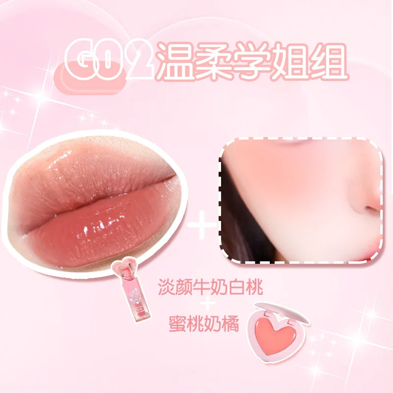 GOGO TALES-Ensemble de maquillage blush et eau, baume Jules