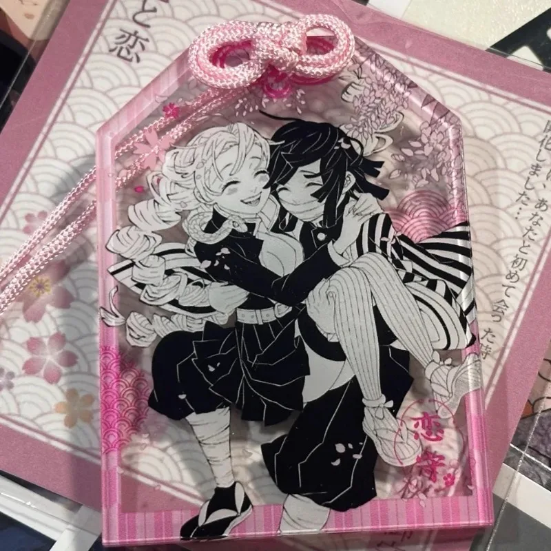 

Амулет-держатель Игуро Обайни и Канроуджи Митсури, аниме-аксессуар «Истребитель демонов», амулет-карточка «Падающие цветы сакуры», новые подарки