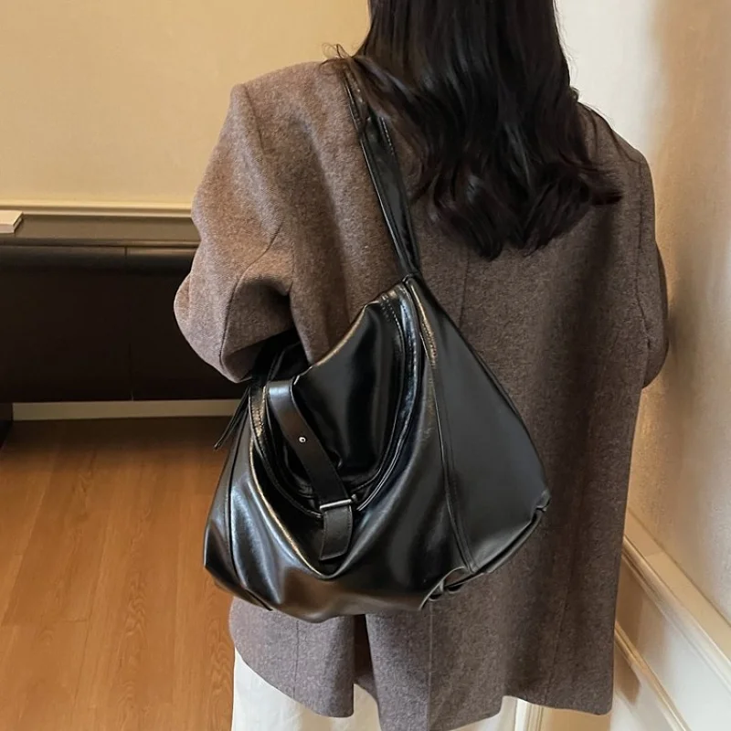 

Ladies Handbag Made Of Pine Marten-Print Leather Featuring Belgium Trendy Vintage Lightweight Soft Daily Style