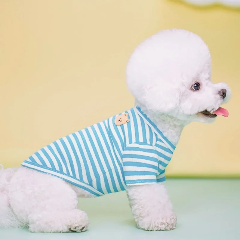 Fashion Dog Clothes Summer Pet Dog Shirt Breathable Cool Puppy Sweatshirt Cute Soft Cat Shirt Pet Pullover Chihuahua Dog Clothes