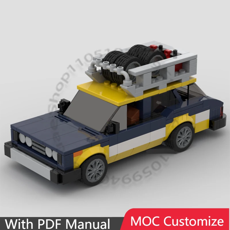 

370 PCS Supercar 131 Panorama Rally Support (Group 4) MOC Customize Modular Building Block Creative DIY Boys Festival Toy Gift