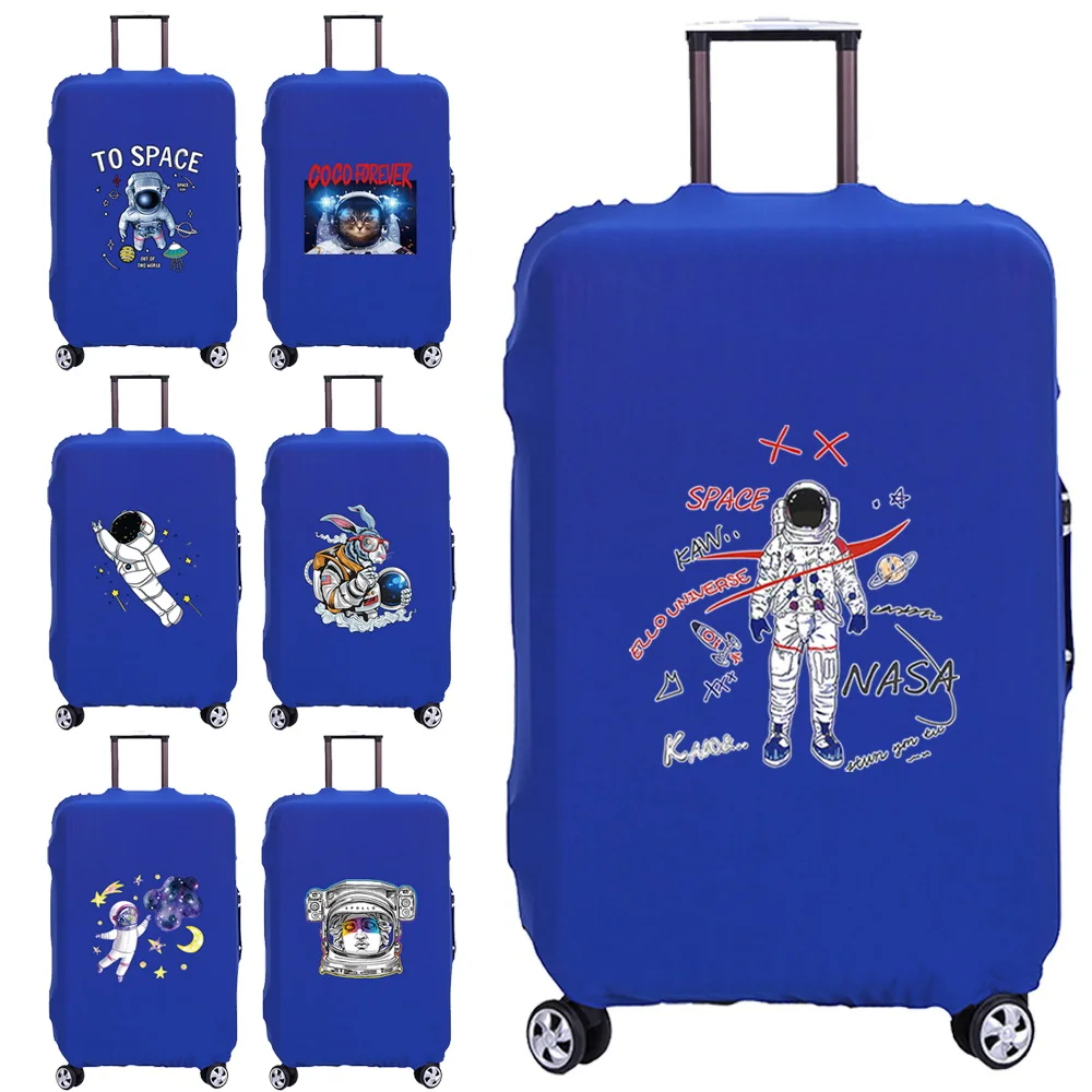 

New Elastic Traveling Suitcase Luggage Protective Cover Astronaut Printed Travel Accessories Protect Cases Bag for 18-28 Inch