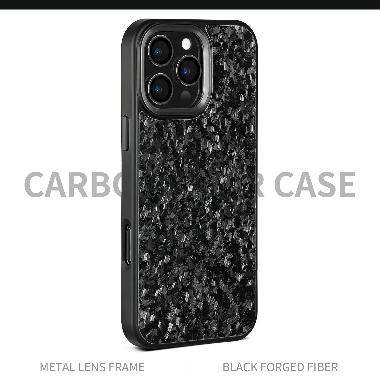 

Cool Fashion Forged Carbon Fiber Shockproof Phone Case For iPhone 11–16 Pro Max Plus | Anti-Slip MagSafe Wireless Charging Cover