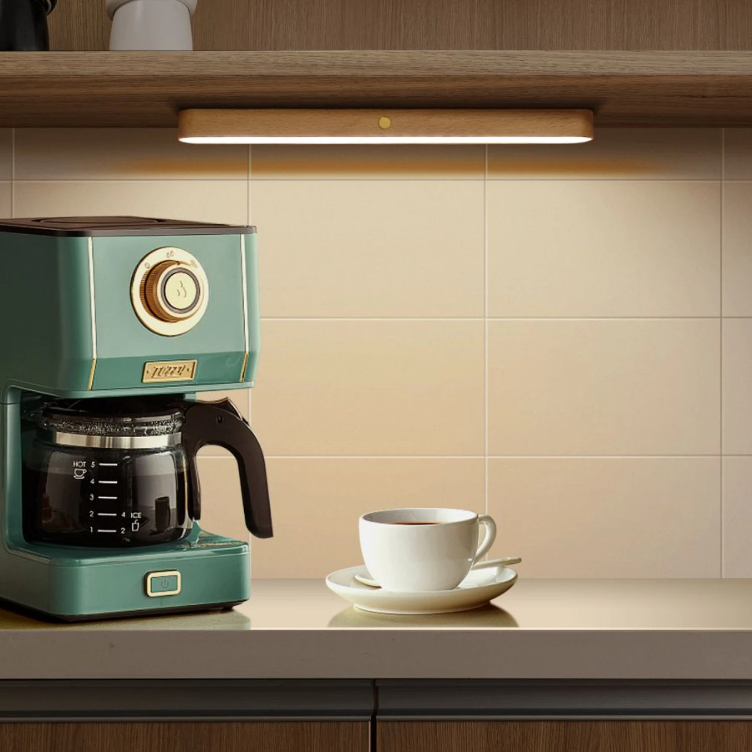 Stunning Rotatable Wooden Mirror Front Fill Light with Adjustable Brightness - Convenient Touch Wall Light, Bright LED Night Lig