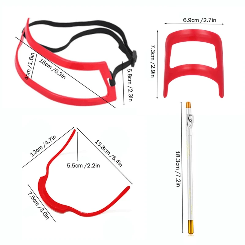 Guide traçage l'outil mise en forme barbe, pour gamme tondeuse à barbe