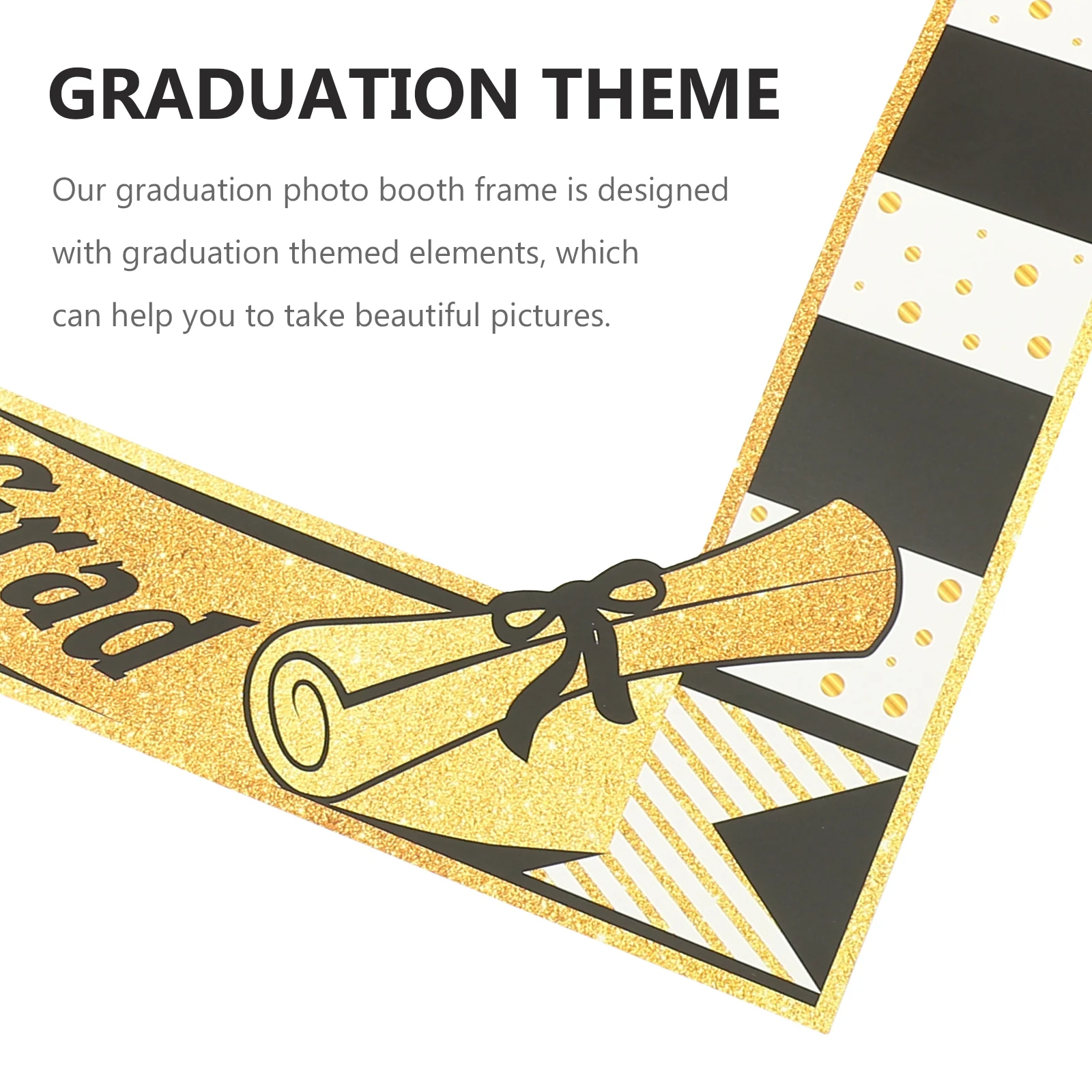 

Photo Props Grad Booth Raduation Graduation Bachelorette Party Decorations Photobooth Selfie Giant Frame Banner Congrats Cutout