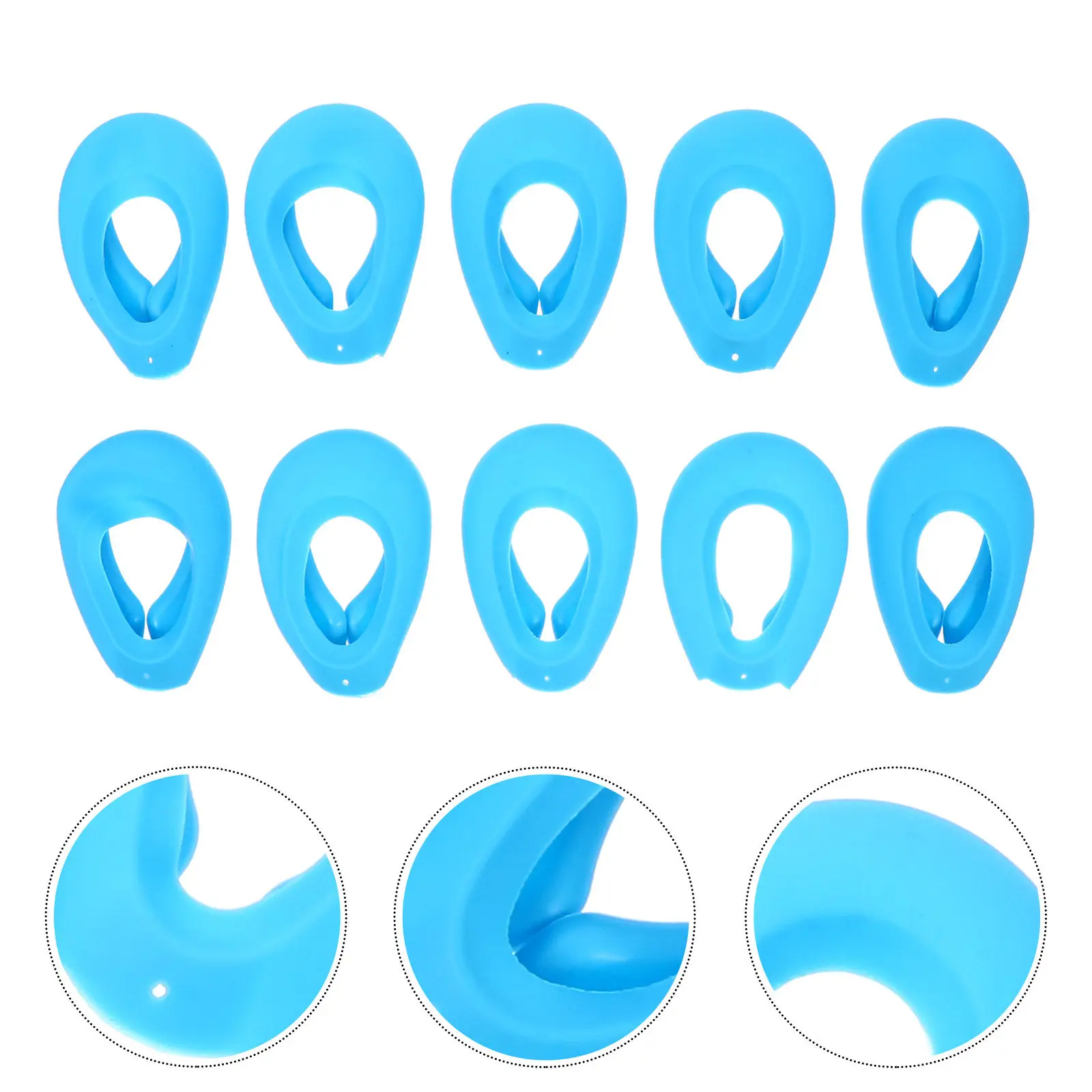 

5Pairs Ear Cover Earmuff for Hair Dyeing Protection Reusable Waterproof Silicone Caps for Bathing Hair Treatment Salon Use