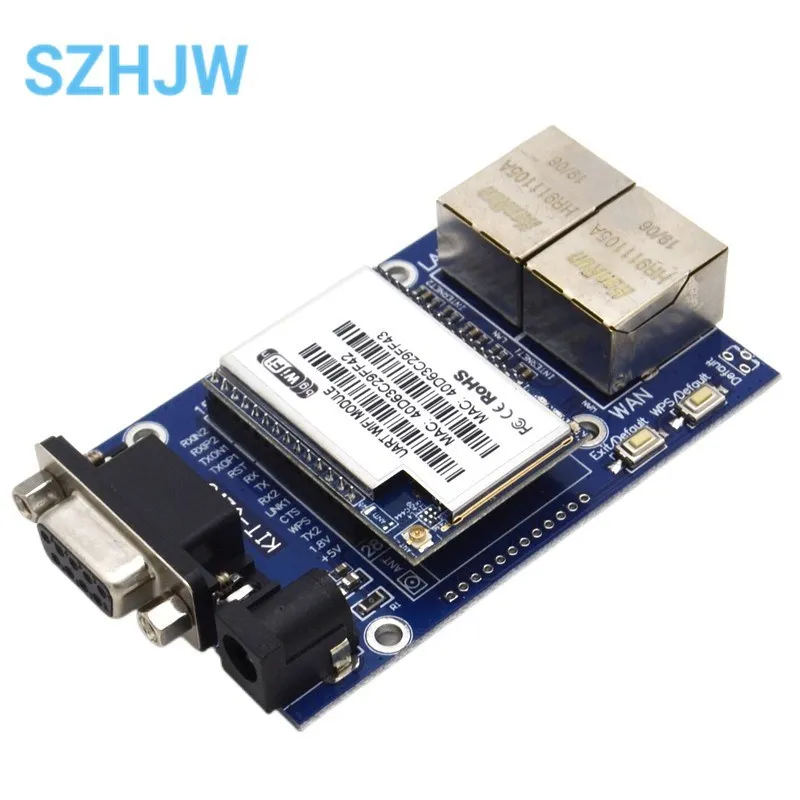 HLK-RM04 RM04 Uart Serial Port to Ethernet WiFi Wireless Module with Adapter Board Development Kit Industrial Kit